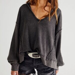 Free People Buttercup Thermal Black, S